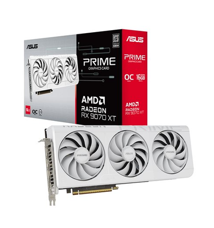 ASUS Prime Gaming AMD Radeon RX 9070 XT 16 GB GDDR6 - White