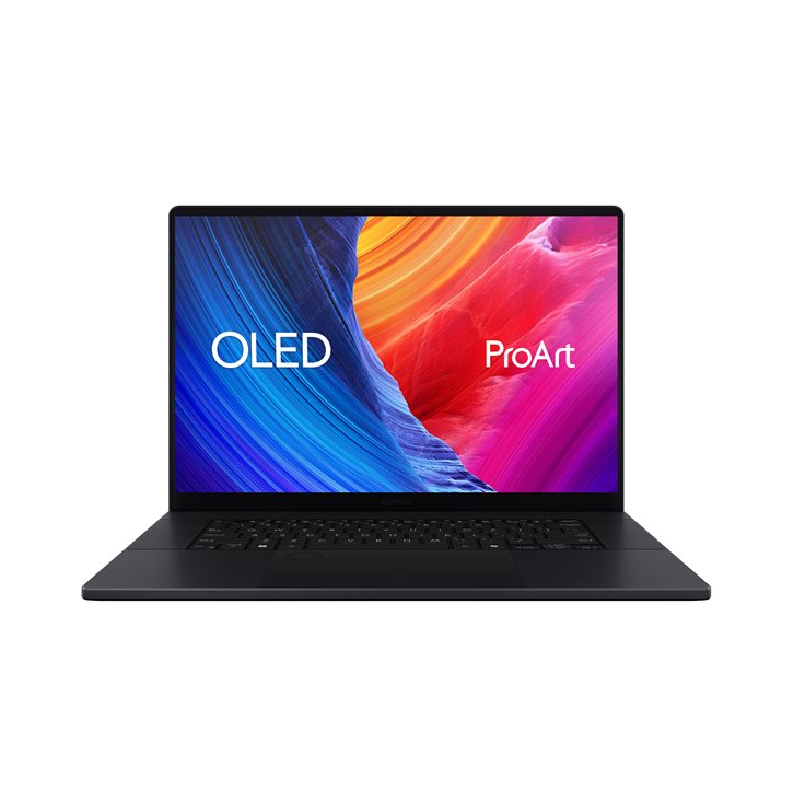 ASUS ProArt P16 OLED, AMD Ryzen AI 9 HX 370, 5.1 GHz, Win 11 Home, GeForce RTX 4070, 64 GB RAM, 2 TB SSD, 16" 4K OLED Touchscreen