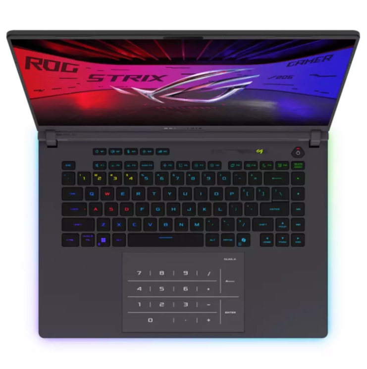 ASUS ROG Strix G16, Intel Core Ultra 9, RTX 5080, 32 GB RAM, 12TB SSD, 16" 240Hz, Win 11 Home