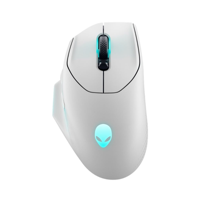 Alienware AW620M Wireless Gaming Mouse 26000 DPI 7 Button USB & 2.4GHz Right-Handed Lunar Light