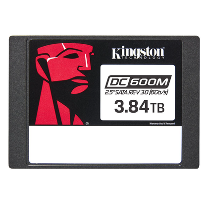 Kingston DC600M 3.84TB SATA 6Gb/s 2.5" Mixed Use Data Center SSD (SEDC600M/3840G) PLP Enterprise Drive