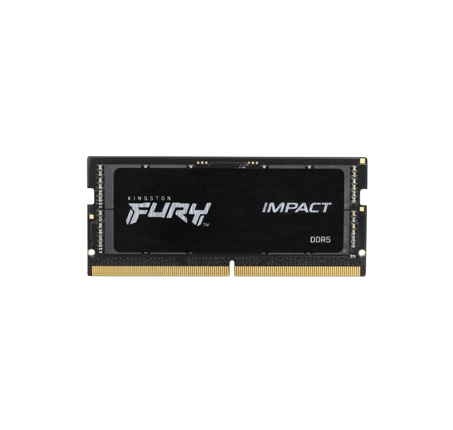 Kingston FURY Impact, DDR5, 32GB, Computer RAM Memory, SO DIMM 262 pin, 5600 MHz, PC5, 44800, CL40, 1.1 V, unbuffered, on, die ECC