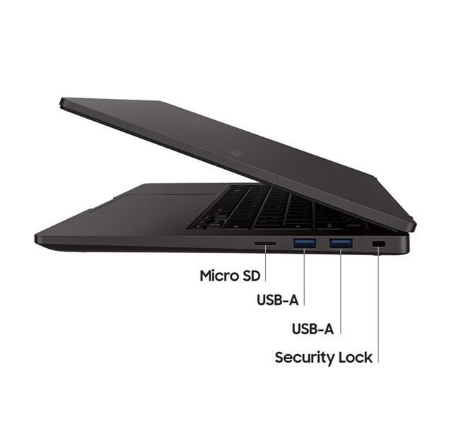 Samsung Galaxy Book2 Business, Intel Core i5, up to 4.4 GHz, Win 11 Pro, Intel Iris Xe Graphics, 16 GB RAM, 256 GB SSD, 14"